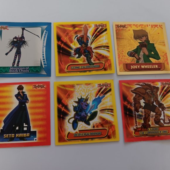 Vintage Topps 1996 Yu-Gi-Oh Sticker Collection Gold Silver Foil vending prize - Picture 1 of 5